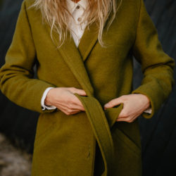 Women's Classic Long Porto Coat With Belt